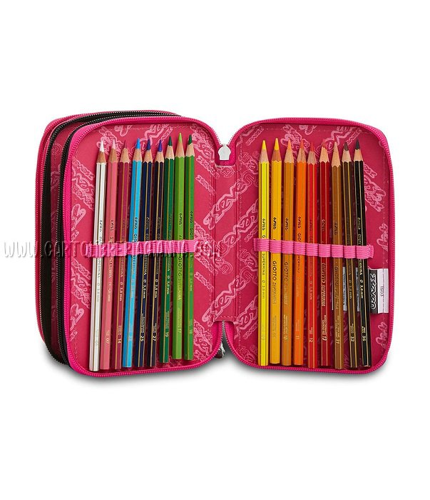 Astuccio 3 Zip Seven - Love your Soul - Cartolibreria Gianna